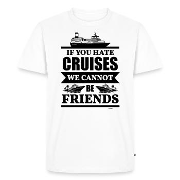 Friends Cruise Ship Idée cadeau - T-shirt Premium bio Homme - blanc - Devant - Nico (187cm)