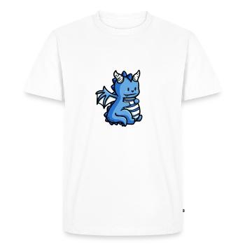 I Like Dragons And Maybe 3 People - Men's Premium Organic T-Shirt - white - Front - Nico (187cm)