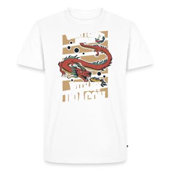 Sorry I Can't I Have Plans With My Dragon - Men's Premium Organic T-Shirt - white - Front - Nico (187cm)