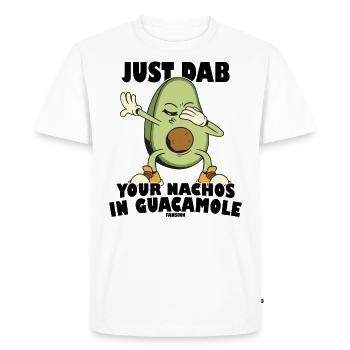 Guacamole avocat drôle de dicton - T-shirt Premium bio Homme - blanc - Devant - Nico (187cm)