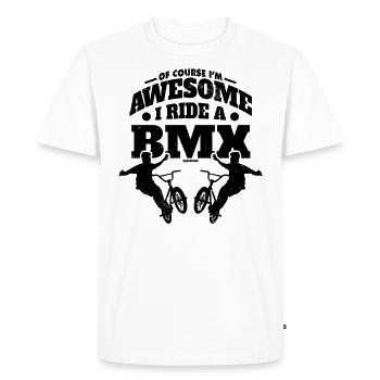 incredible BMX rider - Men's Premium Organic T-Shirt - white - Front - Nico (187cm)