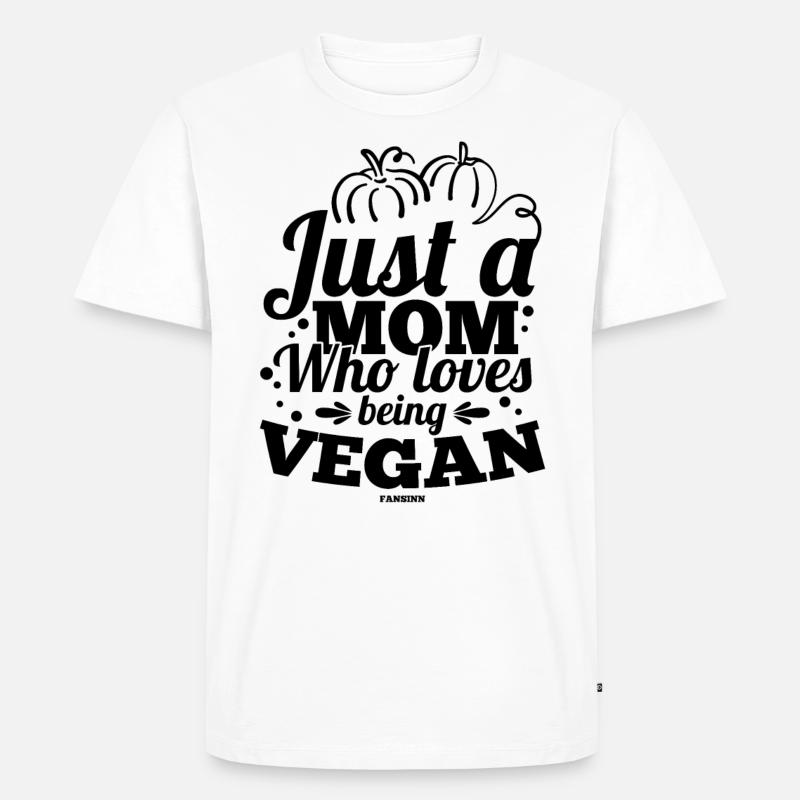 vegane Mutter - Männer Premium Bio T-Shirt - Weiß