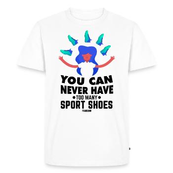 Jogging Running Sports Fitness Running - T-shirt Premium bio Homme - blanc - Devant - Nico (187cm)