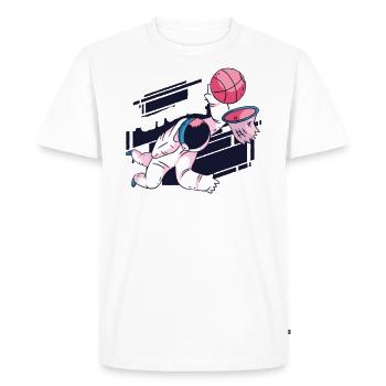 Future Basketball Star - Men's Premium Organic T-Shirt - white - Front - Nico (187cm)