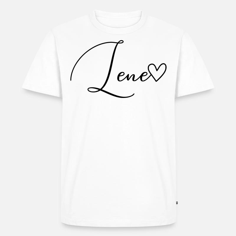 Lene Name Vorname Mädchen - Männer Premium Bio T-Shirt - Weiß