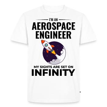 Aerospace Engineer Astronautical Rocket Scientist - Men's Premium Organic T-Shirt - white - Front - Nico (187cm)