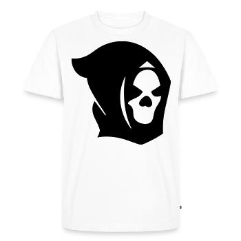 Tête de mort - T-shirt Premium bio Homme - blanc - Devant - Nico (187cm)