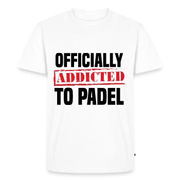 Padel Tennis Paddle Padel Ball Paddling Padel Tennis - Men's Premium Organic T-Shirt - white - Front - Nico (187cm)