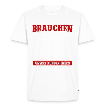 Volunteer fire brigade slogan - Men's Premium Organic T-Shirt - white - Front - Nico (187cm)