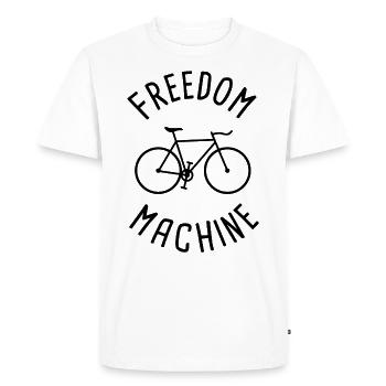coureur - T-shirt Premium bio Homme - blanc - Devant - Nico (187cm)