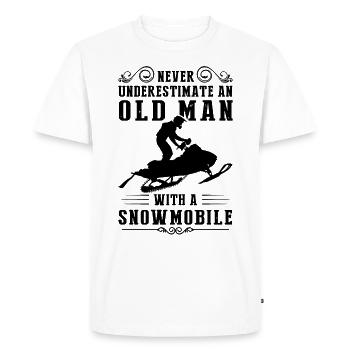 Motoneige Renard motoneige cadeau - T-shirt Premium bio Homme - blanc - Devant - Nico (187cm)