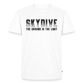 Parachute Skydive Retro Sky - T-shirt Premium bio Homme - blanc - Devant - Nico (187cm)
