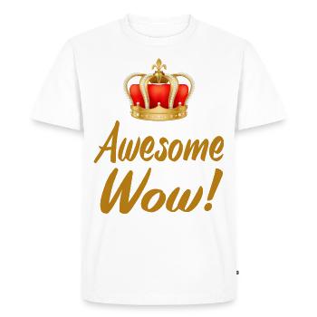 Alexander Hamilton cadeau couronne historique - T-shirt Premium bio Homme - blanc - Devant - Nico (187cm)