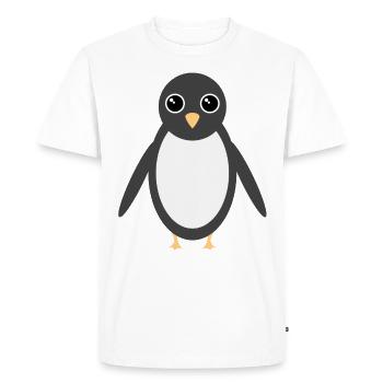 Pingouin - T-shirt Premium bio Homme - blanc - Devant - Nico (187cm)