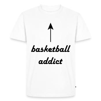 Basketteur basketteur - T-shirt Premium bio Homme - blanc - Devant - Nico (187cm)
