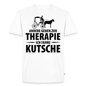 Kutscher Kutsche Pferdekutscher Kutschieren - Männer Premium Bio T-Shirt - Weiß - Vorne - Nico (187cm)