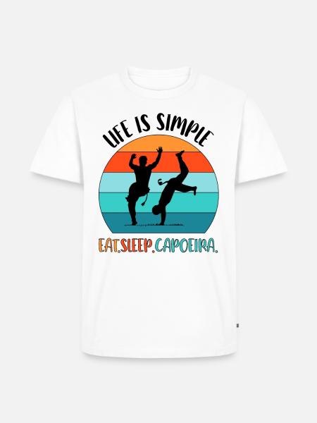 Capoeira - Männer Premium Bio T-Shirt - Weiß