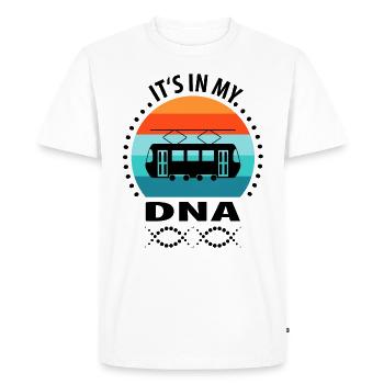Tram Driver Tram Light Rail Tram - Men's Premium Organic T-Shirt - white - Front - Nico (187cm)
