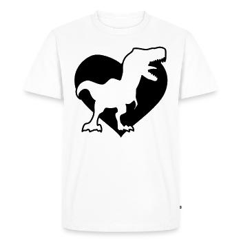 Paléontologie Dinosaures - T-shirt Premium bio Homme - blanc - Devant - Nico (187cm)