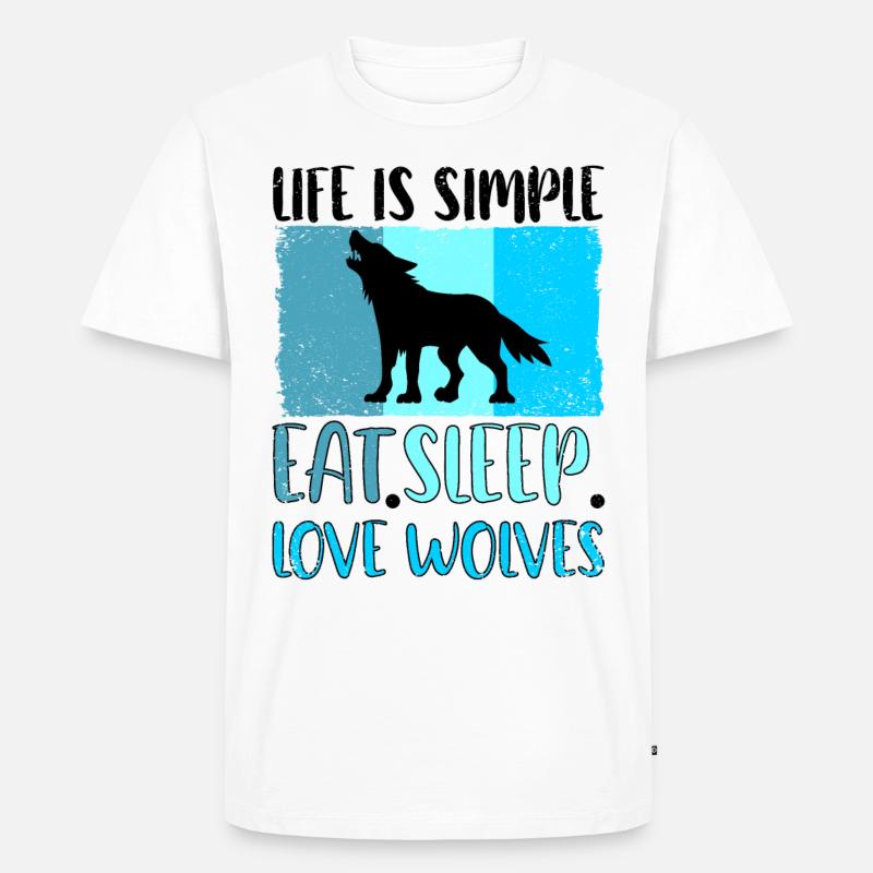 Wolf Wolves Wolf Pack - Men's Premium Organic T-Shirt - white