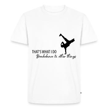Breakdance Breakdancer Hip Hop Cadeau - T-shirt Premium bio Homme - blanc - Devant - Nico (187cm)