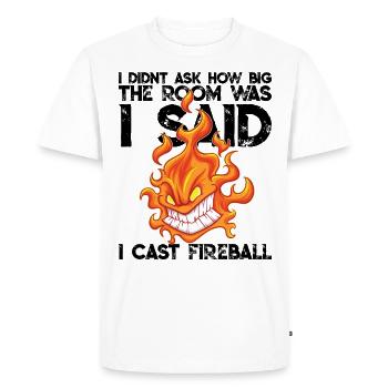 Role-playing game Meme Wizard Magician Class RPG Funny - Men's Premium Organic T-Shirt - white - Front - Nico (187cm)