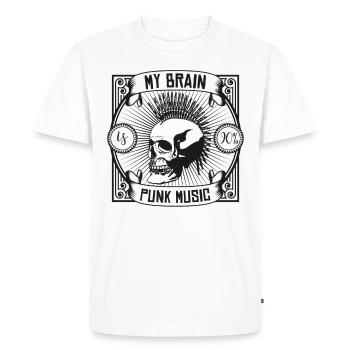 Anarchie symbole anarchiste Punk Rock sort - T-shirt Premium bio Homme - blanc - Devant - Nico (187cm)