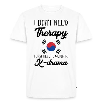 K-Drama Kdrama Korea South Korea Seoul K-Drama - Men's Premium Organic T-Shirt - white - Front - Nico (187cm)