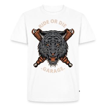 Ride or Die - Men's Premium Organic T-Shirt - white - Front - Nico (187cm)