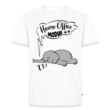 Home Office Mode Elephant Ingnorant No Nö Chef - T-shirt Premium bio Homme - blanc - Devant - Nico (187cm)