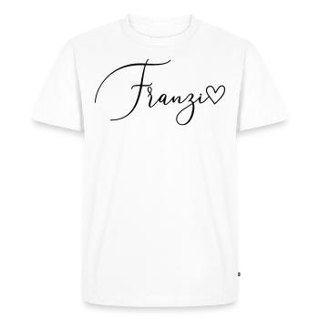 Franzi Surname First Name Girl - Men's Premium Organic T-Shirt - white - Front - Nico (187cm)