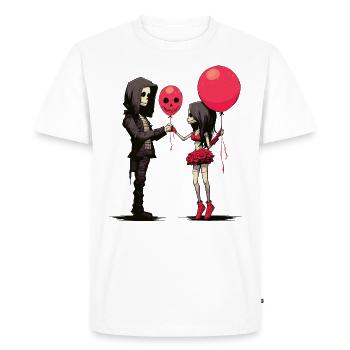 Amour gothique - T-shirt Premium bio Homme - blanc - Devant - Nico (187cm)