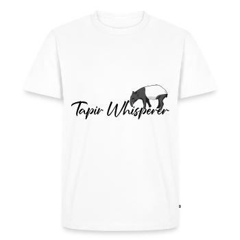Tapir Zootier - T-shirt Premium bio Homme - blanc - Devant - Nico (187cm)