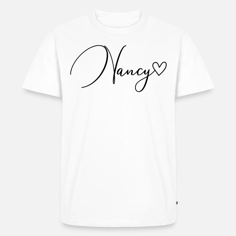 Nancy Name Vorname Mädchen - Männer Premium Bio T-Shirt - Weiß