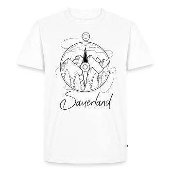 Sauerland Hiking Accessories Climbing Camper-Camping - Men's Premium Organic T-Shirt - white - Front - Nico (187cm)