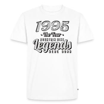 VTT-Mountainbiker 1995 Naissance Anniversaire VTT - T-shirt Premium bio Homme - blanc - Devant - Nico (187cm)