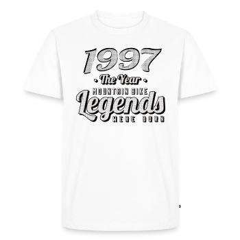 VTT-Mountainbiker 1997 Naissance Anniversaire VTT - T-shirt Premium bio Homme - blanc - Devant - Nico (187cm)