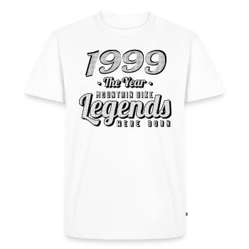 VTT-Mountainbiker 1999 Naissance Anniversaire VTT - T-shirt Premium bio Homme - blanc - Devant - Nico (187cm)