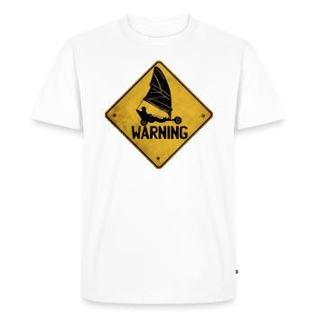 Beach Sailing Windracer Land Sailers Land Sailors - Men's Premium Organic T-Shirt - white - Front - Nico (187cm)