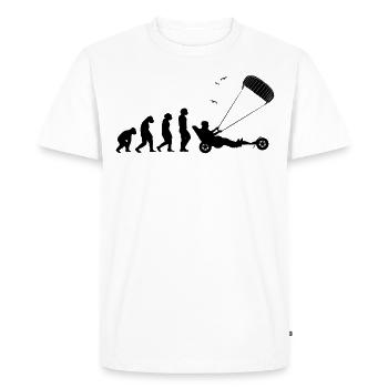 Beach Kite Windracer Land Kite Kite Beach Sailor - Men's Premium Organic T-Shirt - white - Front - Nico (187cm)