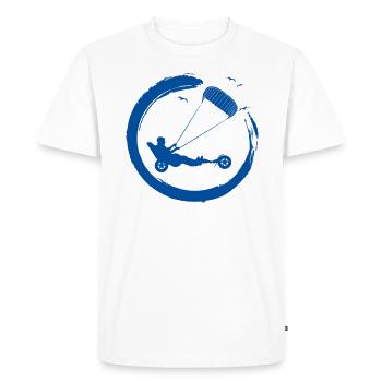 Beach Kite Windracer Land Kite Kite Beach Sailor - Men's Premium Organic T-Shirt - white - Front - Nico (187cm)