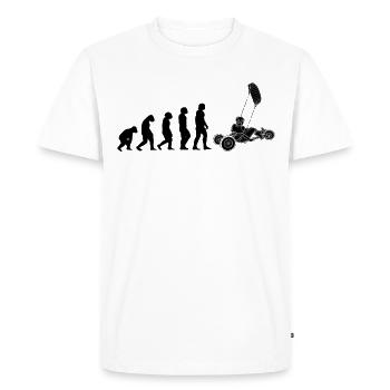Beach Kite Windracer Land Kite Kite Beach Sailor - Men's Premium Organic T-Shirt - white - Front - Nico (187cm)