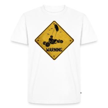 Beach Kite Windracer Land Kite Kite Beach Sailor - Men's Premium Organic T-Shirt - white - Front - Nico (187cm)