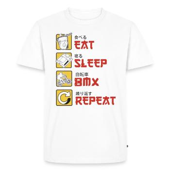 BMX Cyclist BMX Bike BMX Ramp BMX Bike - Men's Premium Organic T-Shirt - white - Front - Nico (187cm)