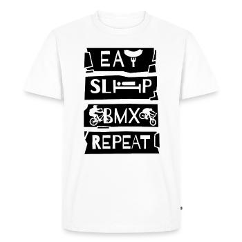 BMX Cyclist BMX Bike BMX Ramp BMX - Men's Premium Organic T-Shirt - white - Front - Nico (187cm)
