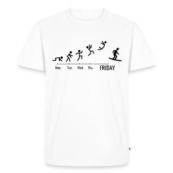 Snowboards Snowboarding Weekend Snowboarders - Men's Premium Organic T-Shirt - white - Front - Nico (187cm)