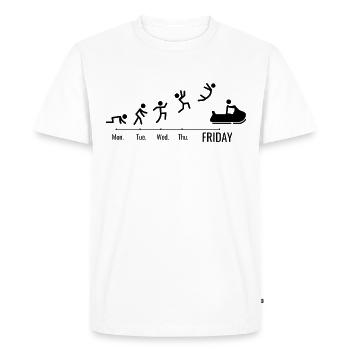 Snowmobile Driver Snowmobile Weekend - Men's Premium Organic T-Shirt - white - Front - Nico (187cm)