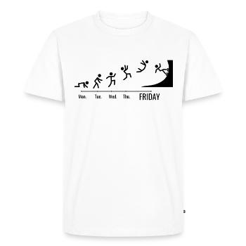 Patins à roues alignées Patins à roulettes Patineurs de fin de semaine - T-shirt Premium bio Homme - blanc - Devant - Nico (187cm)