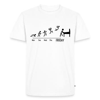 Pinball Machine Arcade Gamer Slots - Men's Premium Organic T-Shirt - white - Front - Nico (187cm)