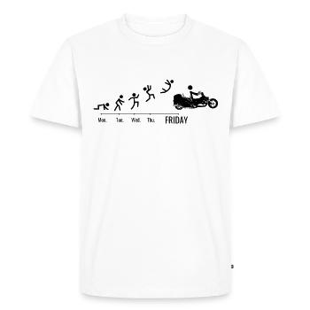 Trike Trike Rider Motor Trike Weekend Trike Bike - Men's Premium Organic T-Shirt - white - Front - Nico (187cm)
